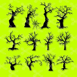 scary tree halloween bundle svg, scary tree halloween svg, halloween svg, instant download