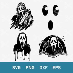 scream svg, ghost face svg, horror characters svg, halloween svg, png dxf eps digital file