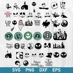 the nightmare before christmas bundle svg, the nightmare before christmas svg, nightmare before svg, png dxf eps file