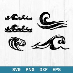 wave svg, ocean wave svg, surf wave svg, png dxf eps digital file