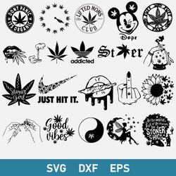 weed svg, marijuana svg, cannabis svg, smoke svg, rolling tray svg, blunt svg, dxf eps file