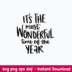 most wonderful time of the year svg, png dxf eps file