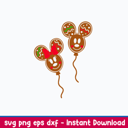 mouse head gingerbread svg, mickey and minie svg, png dxf eps file