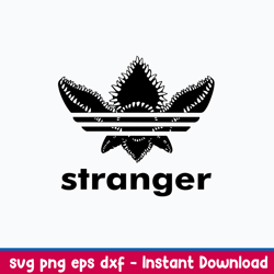 stranger things logo svg, adidas svg, png dxf eps file