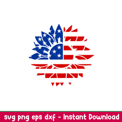 sunflower american flag, sunflower american flag svg, 4th of july svg, patriotic svg, independence day svg, usa svg, png