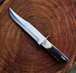 stainless steel knife, hunting knife, sheath, fixed blade, camping knife, bowie knife, handmade knives, gift for men