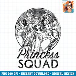 disney princess group sketch portrait princess squad png download