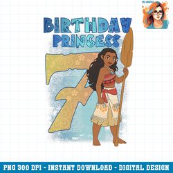 disney princesses moana seventh birthday princess png download