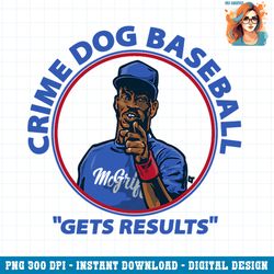 fred mcgriff crime dog baseball png download