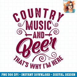 funny country music and beer cute singer alcohol lover gift png download