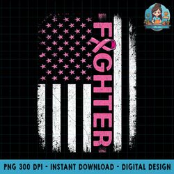 breast cancer fighter women pink ribbon american flag png download
