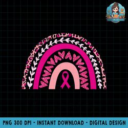 breast cancer warrior pink breast cancer awareness rainbow png download