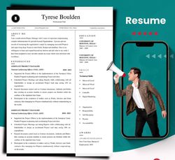 instant download resume and cover letter, ats resume format