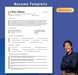 ats get landed resume template with a professional cover letter template, edit with ease and stand-out like a pro