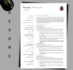 premium resume template, word resume template, easily editable resume word template, cover letter template
