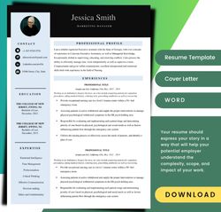clean resume template, create your professional resume and cover letter with ease