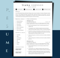 best resume template to get landed easily, land your dream job with this ats-optimised resume template