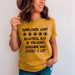 sunflower aunt tee