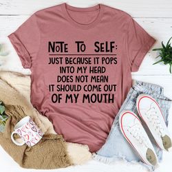 note to self tee