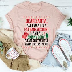 dear santa all i want is tee