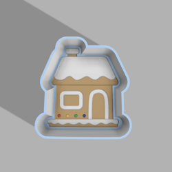 gingerbread house bath bomb mold stl file for 3d printing