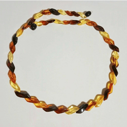 natural baltic amber necklace elegant multicolor women's necklace gemstone beaded necklace unique handmade amber jewelry