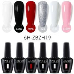 6pcs color 15ml summer series gel nail polish set permanent nail polish kit hybrid varnish all manicure set