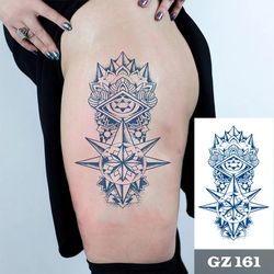 Semi-Permanent Waterproof Realistic Arrow Tattoo Design Sticker for Men, Men's Long-Lasting Arrow Tattoo Sticker,