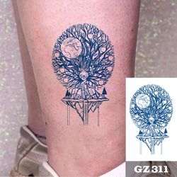 semi-permanent waterproof realistic arrow tattoo design sticker for men, men's semi-permanent waterproof realistic tatto