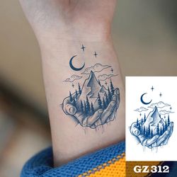 semi-permanent waterproof realistic arrow tattoo design sticker for men, semi-permanent waterproof realistic arrow tatto