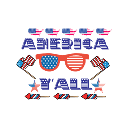 america yall svg, 4th of july svg, happy 4th of july svg, independence day svg, instant download