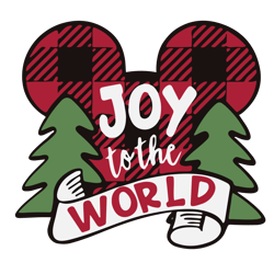 Joy To The World Mickey Mouse Christmas SVG, Merry Christmas Svg, Winter svg, Santa SVG, Holiday Svg Cut File for Cricut