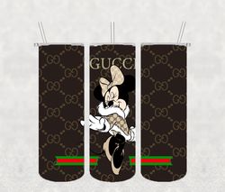 minnie gucci tumbler wrap png, gucci tumbler png, straight tumbler wrap png, skinny tumbler 20oz design digital download