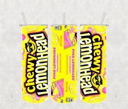 chewy lemonhead tumbler wrap png, candy tumbler png, tumbler wrap, skinny tumbler 20oz design digital download