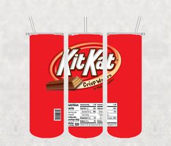 kitkat tumbler wrap png, candy tumbler png, tumbler wrap, skinny tumbler 20oz design digital download