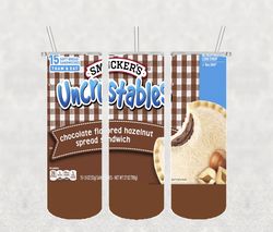 uncrustables hazelnut tumbler wrap png, candy tumbler png, tumbler wrap, skinny tumbler 20oz design digital download