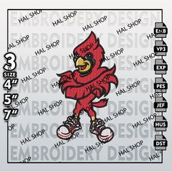 louisville cardinals embroidery files, ncaa logo embroidery designs, ncaa cardinals, machine embroidery designs
