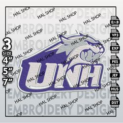 new hampshire wildcats embroidery designs, ncaa logo embroidery files, ncaa cats, machine embroidery pattern