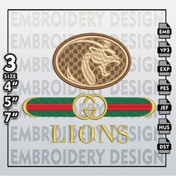 ncaa north alabama lions embroidery files, ncaa gucci north alabama lions embroidery design, ncaa machine embroider