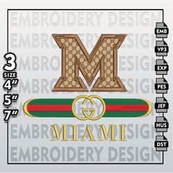 ncaa miami (oh) redhawks embroidery files, ncaa gucci miami (oh) redhawks embroidery design, ncaa machine embroider