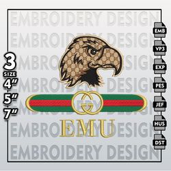 ncaa eastern michigan eagles embroidery files, ncaa gucci michigan eagles embroidery design, ncaa machine embroider