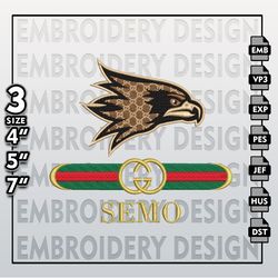 ncaa southeast missouri state redhawks gucci embroidery files, ncaa redhawks embroidery design, ncaa machine embroider