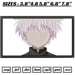 killua embroidery design file, hunter x hunter anime embroidery design, machine design pes dst, killua zoldyck design