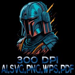 the mandalorian 10 digital file ai.pdf.eps.svg.png download files