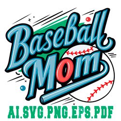 basball mom6 digital download file ai.pdf.eps.svg.png