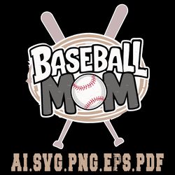 basball mom12 digital download file ai.pdf.eps.svg.png