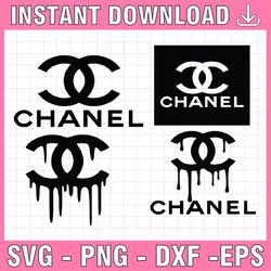 logo brand bundle svg chanel svg, chanel cut files, logo chanel svg, silhouette svg