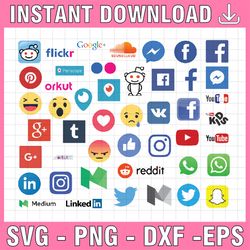 social media svg, social media icons, social network svg, networks, circle, svgs, logos, file, dxf, clipart, vector