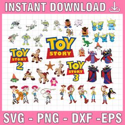 toy story svg, toy story bundle svg, toy storycharacters svg, toy story dxf cut files, toy story clipart, toy story part