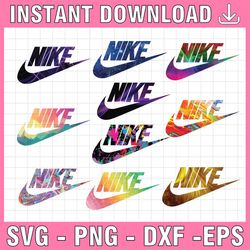 10 files nike sports brands logo png bundle, high quality sports brands logo png instant download